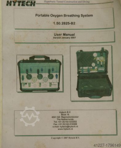 Tragbares Sauerstoff-Atemgerät HYTECH portable Oxygen Breathing System