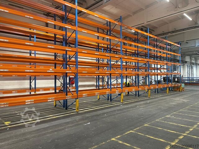 25 m palletstelling, 6 m hoog, 4 niveaus Stow Pal Rack