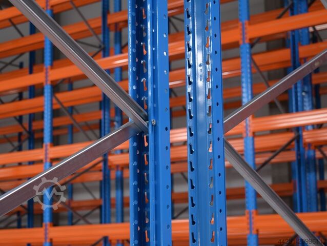 25 m palletstelling, 6 m hoog, 4 niveaus Stow Pal Rack