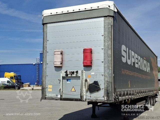 Open semitrailer with tarp Schmitz Cargobull Curtainsider Mega