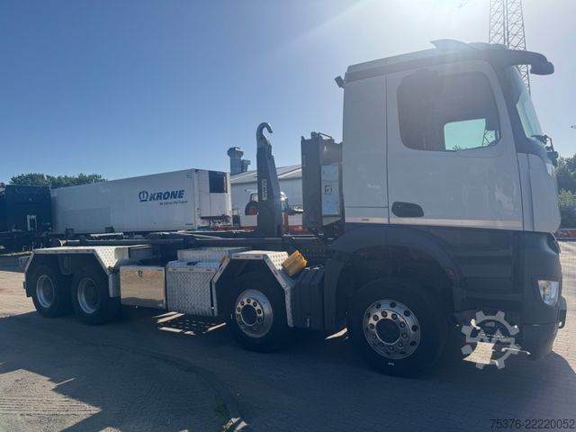 Roll-off tipper truck MERCEDES-BENZ AROCS 8x4/4 MOBAS Abrollkipper RETARDER