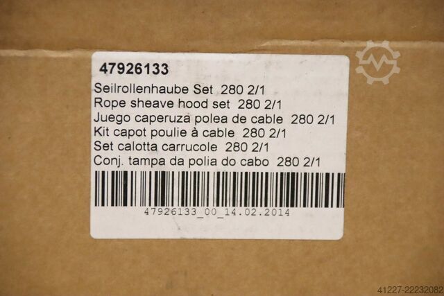Rope pulley cover set Demag 280 2/1  47926133