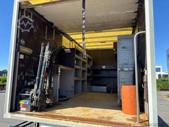 Truck mounted crane VOLVO FL12.240L-KOFFER-WERKSTATTWAGEN-KRAN HIAB-163TKM