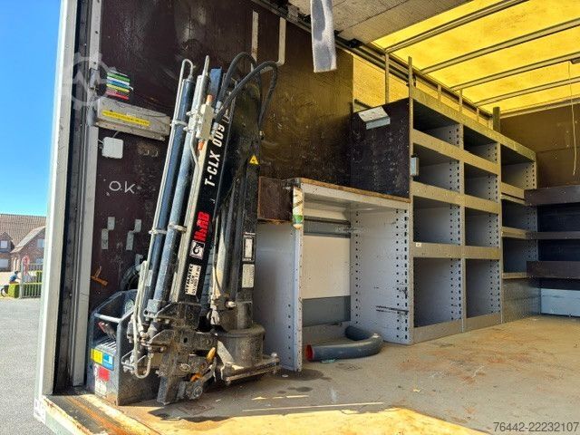 Truck mounted crane VOLVO FL12.240L-KOFFER-WERKSTATTWAGEN-KRAN HIAB-163TKM