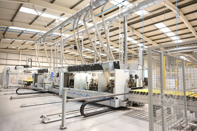 HOMAG SIZING & EDGE BANDING-SOFTFORMING HOMAG + MAHROS KFL 620 SOFTFORMING + Brush AUTOMATION