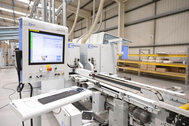 HOMAG SIZING & EDGE BANDING-SOFTFORMING HOMAG + MAHROS KFL 620 SOFTFORMING + Brush AUTOMATION