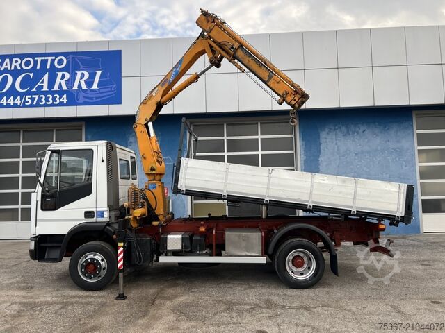 Dreiseitenkipper mit Kran Iveco Eurocargo 120e18