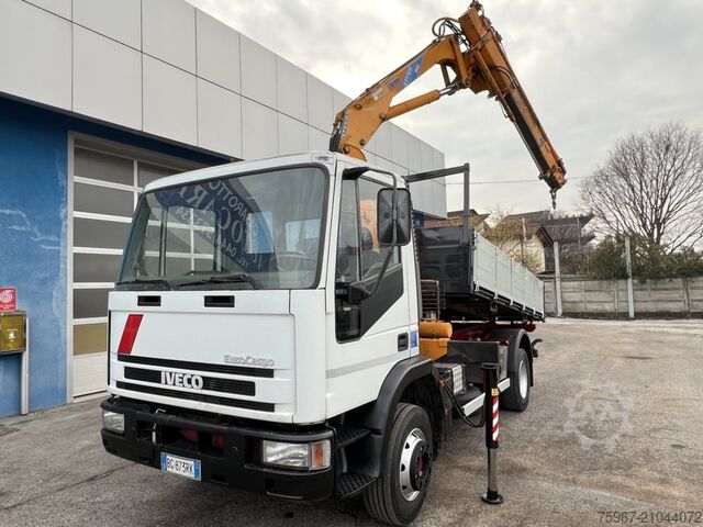Dreiseitenkipper mit Kran Iveco Eurocargo 120e18