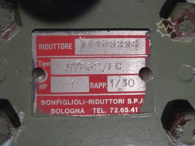 Geared motor 0.37 kW 56 rpm Bonfiglioli MVF62/FC
