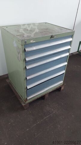 Drawer cabinet with 6 pull-outs BOTT Rollengelagerter Schubladenschrank