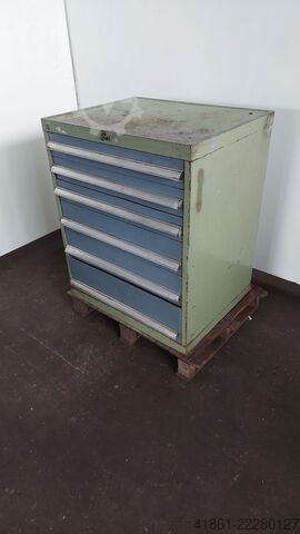 Drawer cabinet with 6 pull-outs BOTT Rollengelagerter Schubladenschrank