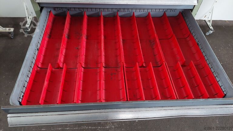 Drawer cabinet with 6 pull-outs BOTT Rollengelagerter Schubladenschrank