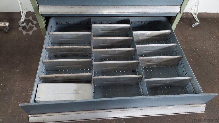 Drawer cabinet with 6 pull-outs BOTT Rollengelagerter Schubladenschrank