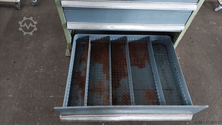 Drawer cabinet with 6 pull-outs BOTT Rollengelagerter Schubladenschrank