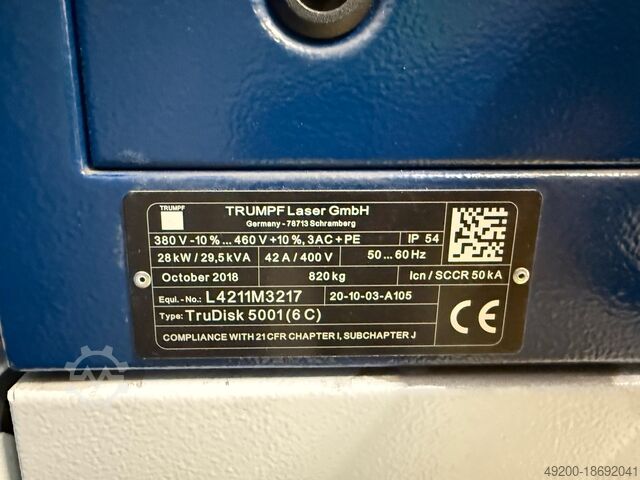 Laser welding system 2x 6kw with PFO and much more. TRUMPF 