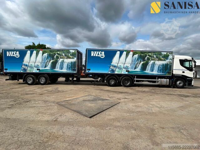 Beverage truck Iveco Stralis AS260S42/2x LBW/Schwenkwand/Zug