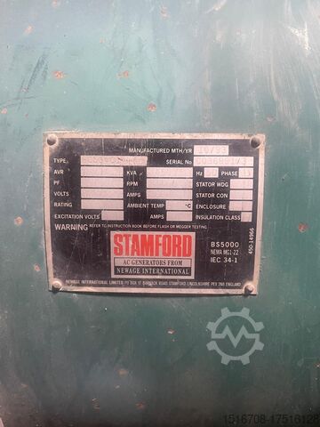 DIESELGENERATOR MIT VOLVO-MOTOR 375Kw STANFORD DIESEL