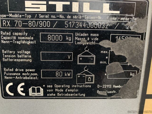 Diesel Forklifts Still RX70-80/900