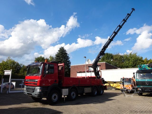 Truck mounted crane DAF 85.410 Pritsche + HIAB 322E6 Kran 8x4