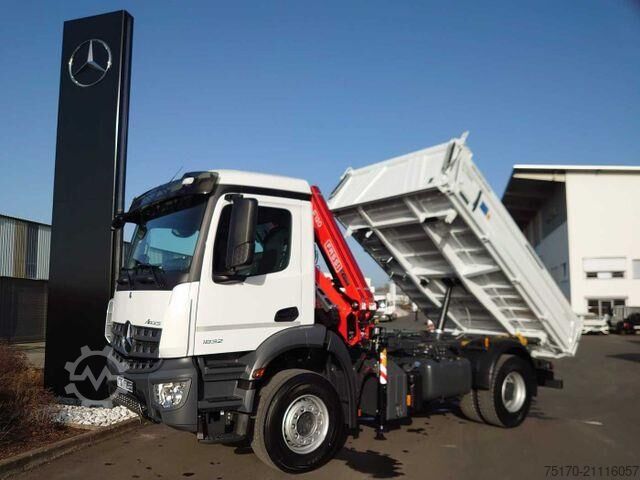 Kipper Mercedes-Benz Arocs 1832 KK 4x2 Kipper+Kran Fassi F120+Funk