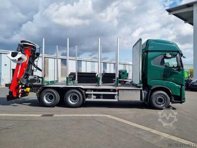 Holztransporter Iveco X-WAY AS300X57ZP ON+ 6x4 Palfinger Epsilon M12 Z