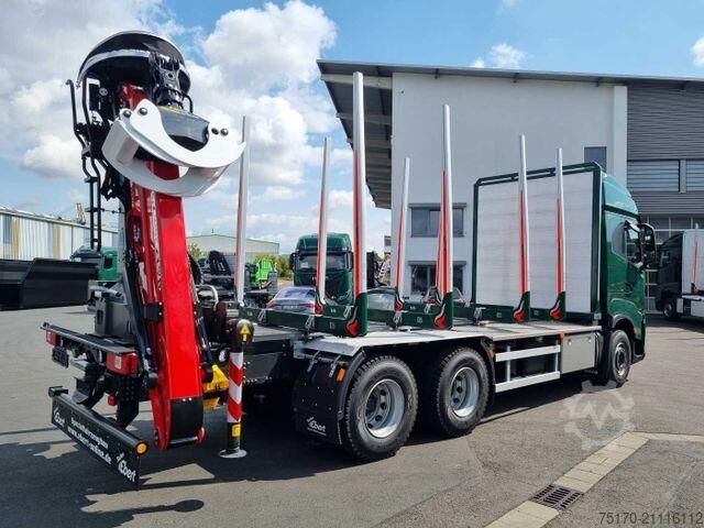 Holztransporter Iveco X-WAY AS300X57ZP ON+ 6x4 Palfinger Epsilon M12 Z