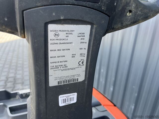 Electric Pallet Truck BT LPE200