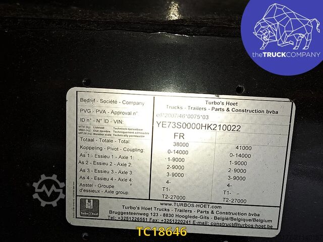 Containertransport Hoet Trailers + Caisse Libner 2018