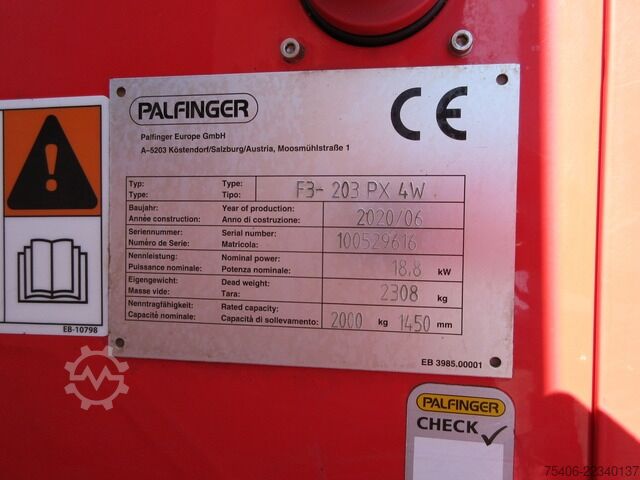Other palfinger F3-203 PX 4W 4 Wege, Allrad ,Stapler 626 h