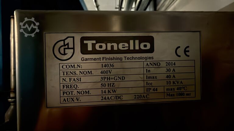 Industrial Washing & Dyeing Machine Tonello G1 330 HS Industrial Washing Machine