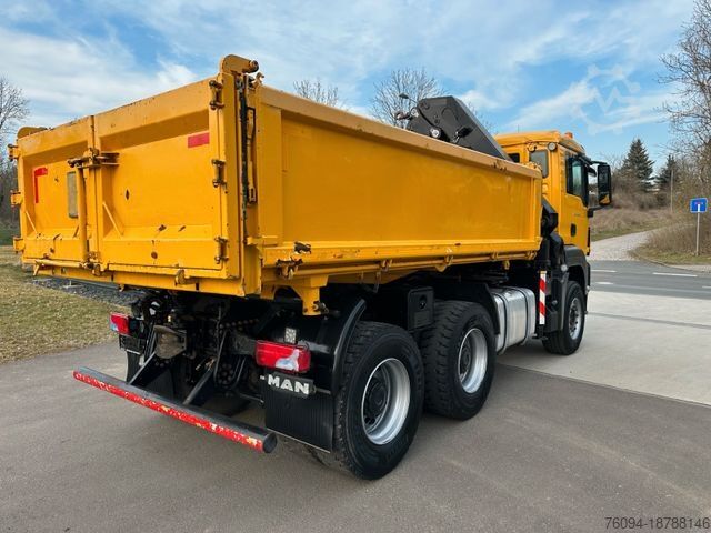 Dreiseitenkipper LKW MAN TGS 26.540 6x4 3-Seitenkipper KRAN 19m FUNK