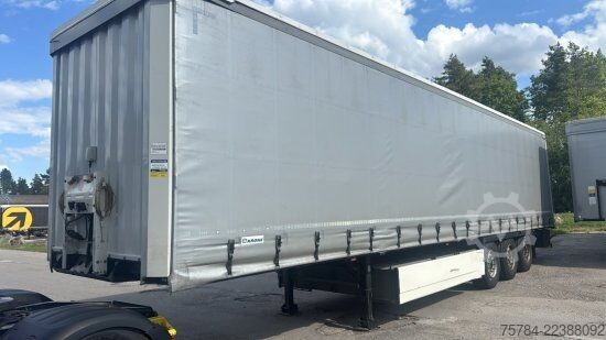 Open semitrailer with tarp KRONE SD STANDARD CURTAINSIDER,  PALETTENKASTEN, LIFTACHSE, MIETKAUF MGL.