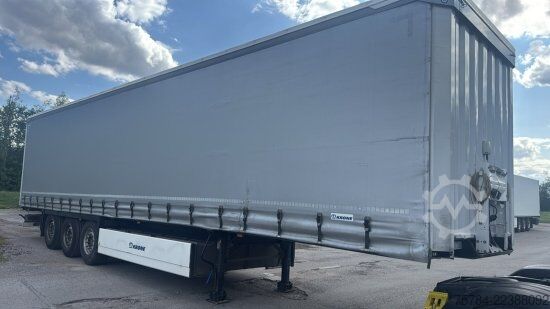 Open semitrailer with tarp KRONE SD STANDARD CURTAINSIDER,  PALETTENKASTEN, LIFTACHSE, MIETKAUF MGL.