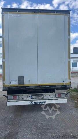 Open semitrailer with tarp KRONE SD STANDARD CURTAINSIDER,  PALETTENKASTEN, LIFTACHSE, MIETKAUF MGL.