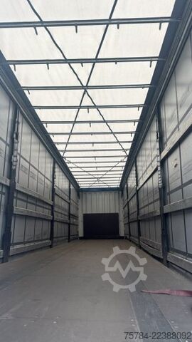 Open semitrailer with tarp KRONE SD STANDARD CURTAINSIDER,  PALETTENKASTEN, LIFTACHSE, MIETKAUF MGL.