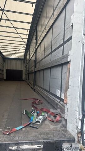 Open semitrailer with tarp KRONE SD STANDARD CURTAINSIDER,  PALETTENKASTEN, LIFTACHSE, MIETKAUF MGL.