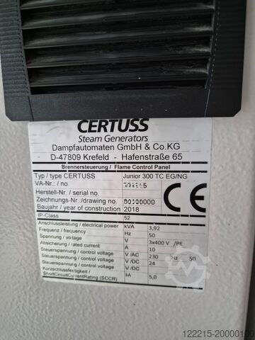 Certuss Junior TC-300 Steam Generator (2018) Certuss