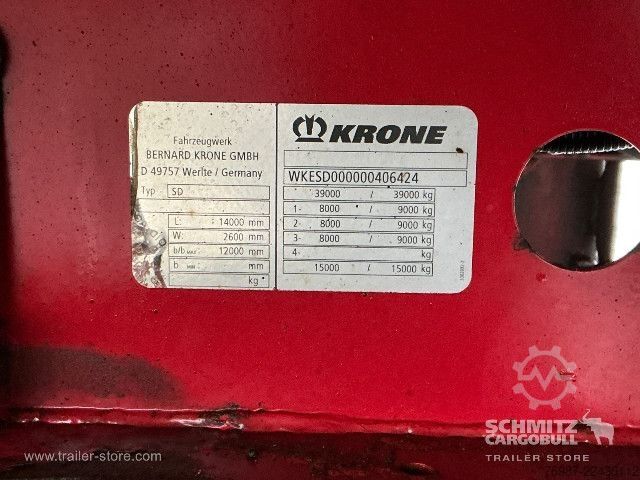 Kofferauflieger Krone Trockenfrachtkoffer Standard