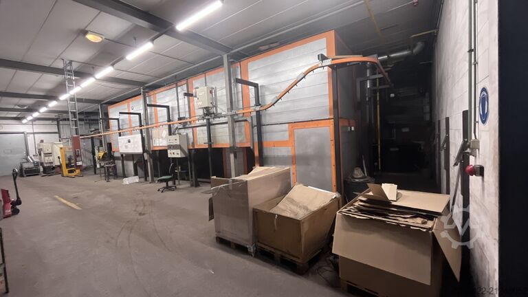 Pulveranlage Complete operational powdercoat line 