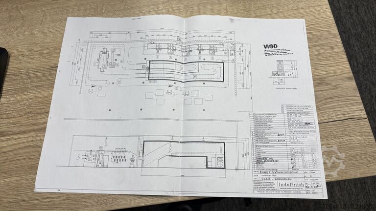 Pulveranlage Complete operational powdercoat line 
