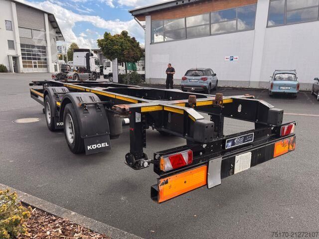 Containertransport Kögel ZW 18 Lafette SAF Achsen 15.910kg Nutzlast