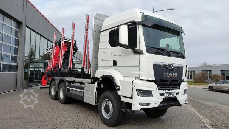 Holztransporter MAN TGS 33.520 6x6 BL RADSTAND 3900mm Sofort Verfügb