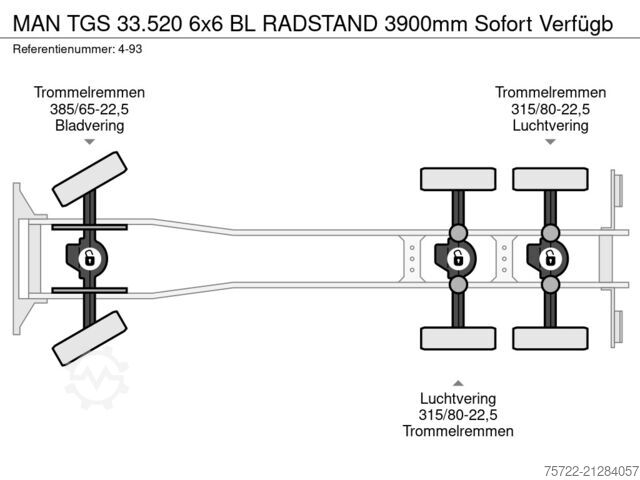 Holztransporter MAN TGS 33.520 6x6 BL RADSTAND 3900mm Sofort Verfügb