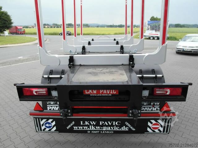 Holztransporter PAVIC HTA 27 68 Blatt/Blatt 3-Achser Schemel OPTIPA H...