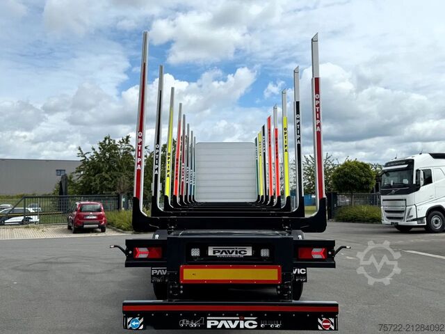 Holztransporter PAVIC HTS 24 Kurzholz Schemel Auflieger  SONDERPREIS!...