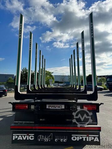 Holztransporter PAVIC HTA 27 68Z Luft/Luft 3-Achser Zwilling Schemel ...