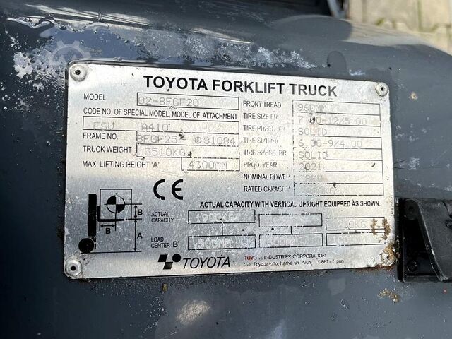 LP gas Toyota 8FGF20