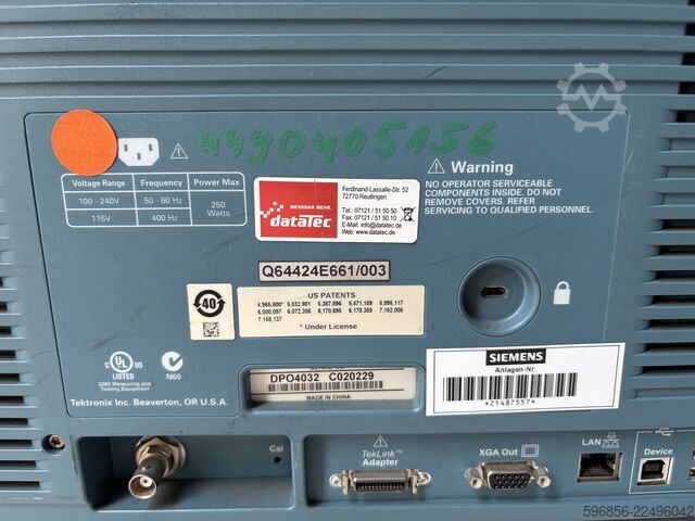 Measuring system Tektronix DPO 4032 Cyfrowy Oscyloskop 350 MHz 2,5 GS/s Sprawny Tektronix DPO 4032 Cyfrowy Oscyloskop 350 MHz 2,5 GS/s Sprawny