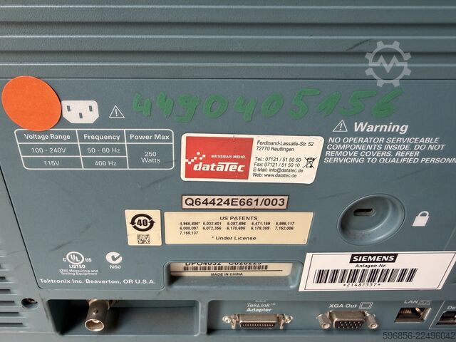 Measuring system Tektronix DPO 4032 Cyfrowy Oscyloskop 350 MHz 2,5 GS/s Sprawny Tektronix DPO 4032 Cyfrowy Oscyloskop 350 MHz 2,5 GS/s Sprawny