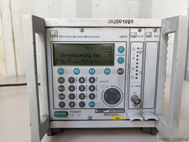 Messsystem HBM MGCplus AB22A System Pomiarowy Wzmacniacz Modułowy Hottinger Baldwin HBM MGCplus AB22A System Pomiarowy Wzmacniacz Modułowy Hottinger Baldwin